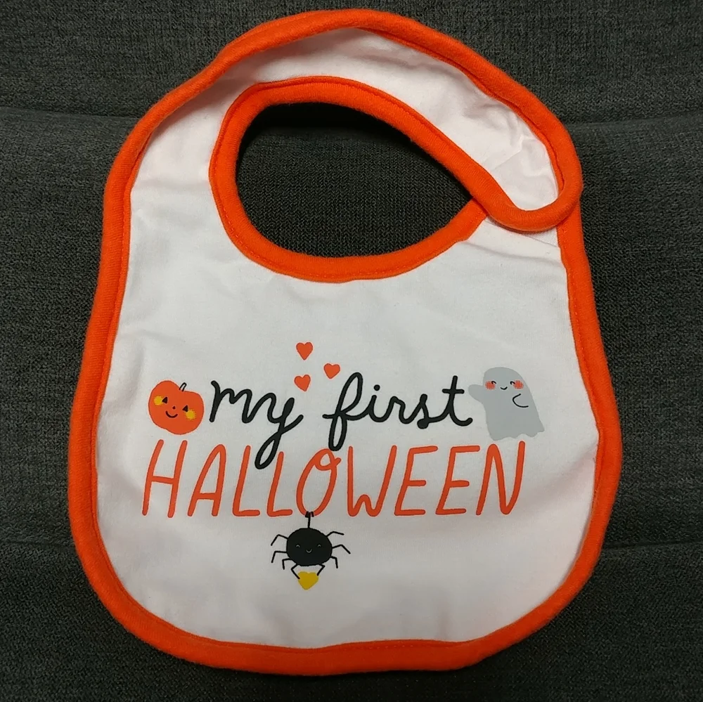 Carter's My First Halloween Baby Bib 100% Cotton